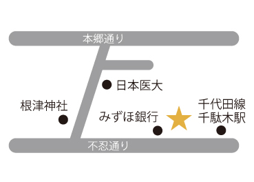 千駄木店マップ